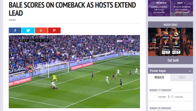 BeIN Sports Después - Con VyprVPN