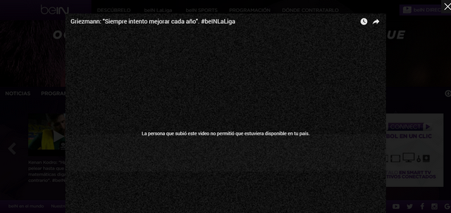 BeIN Sports España - Antes (Sin VPN)