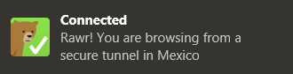 TunnelBear - Conectado