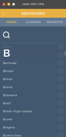 HideMyAss Bolivia