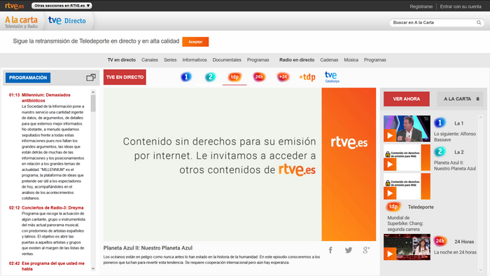 RTVE Antes - Sin VPN