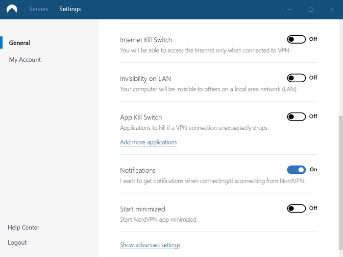 Kill Switch NordVPN