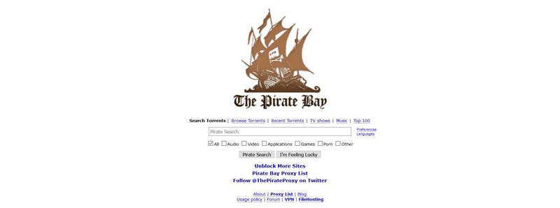 THe Pirate Bay (TPB)