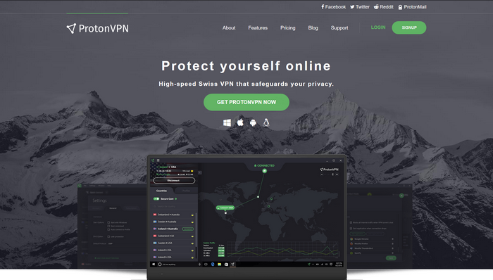 ProtonVPN - Página oficial