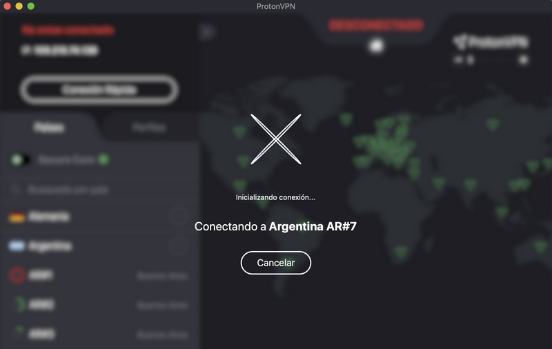 ProtonVPN - Conectando