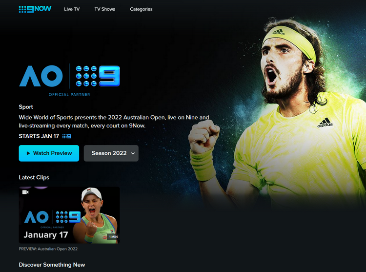 Australian Open en Channel 9