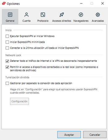 ExpressVPN - Configuración