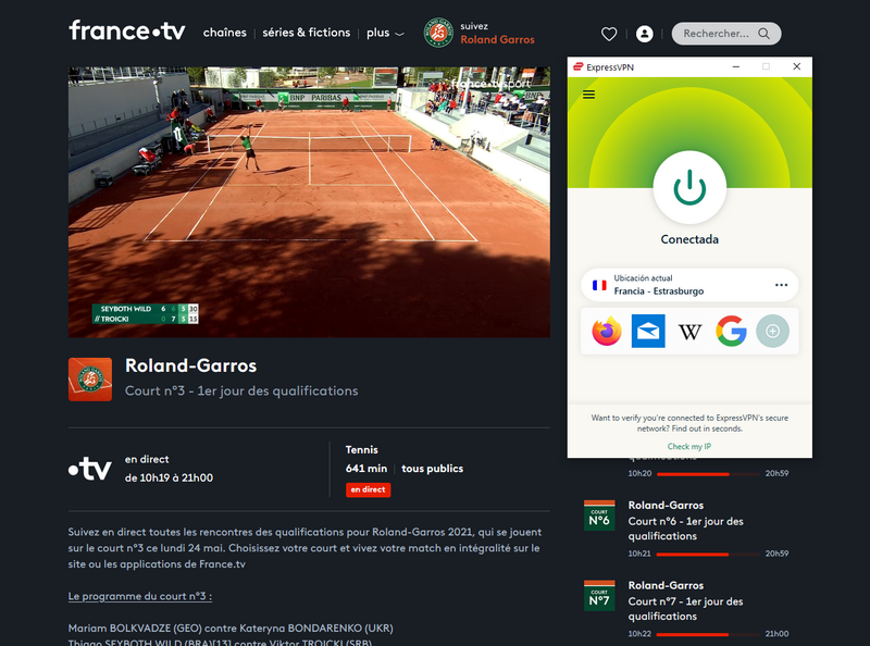 France TV fuera de Francia, con ExpressVPN
