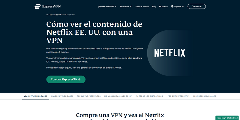 ExpressVPN para Netflix