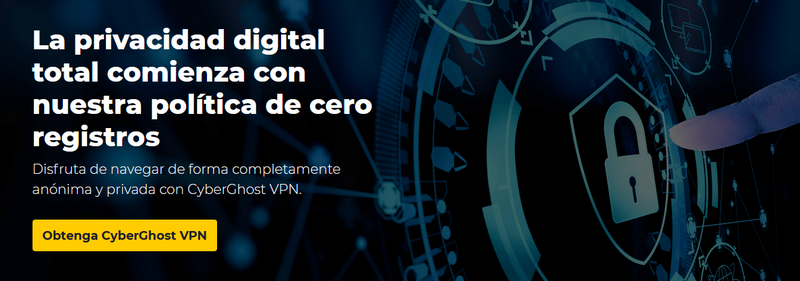 CyberGhost - Sin registro