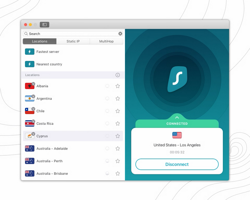 Surfshark en Mac