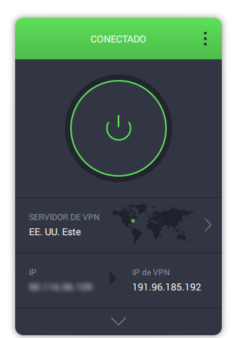 PIA VPN - Interfaz (Windows)