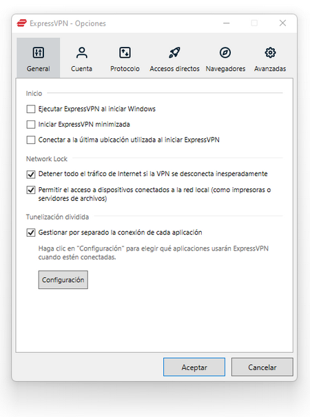 ExpressVPN - Split Tunneling