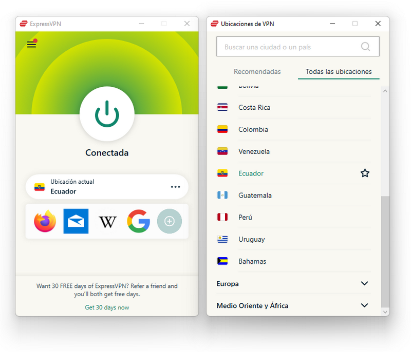 ExpressVPN - Ecuador