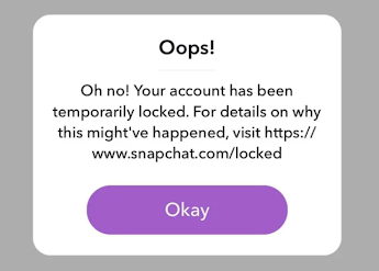 Snapchat bloqueado