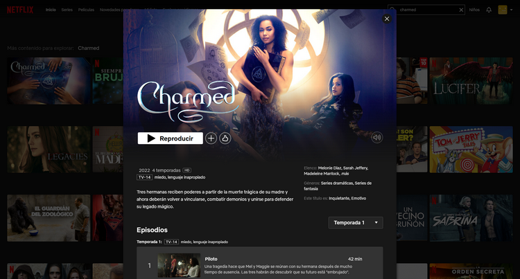 Charmed está en Netflix US