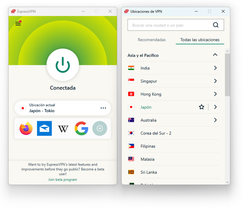 ExpressVPN - Japón