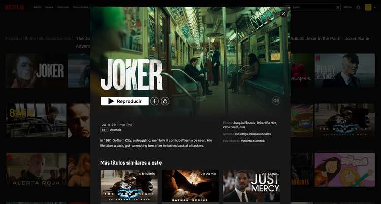Joker en Netflix