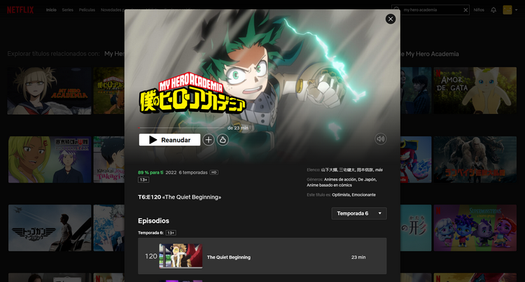 My Hero Academia en Netflix