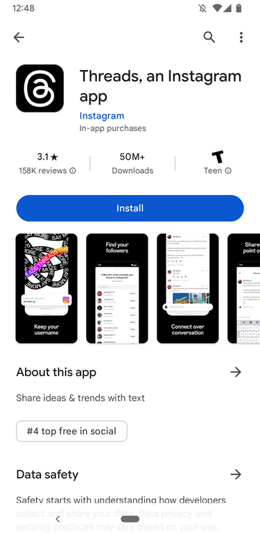 Instalar Threads Android