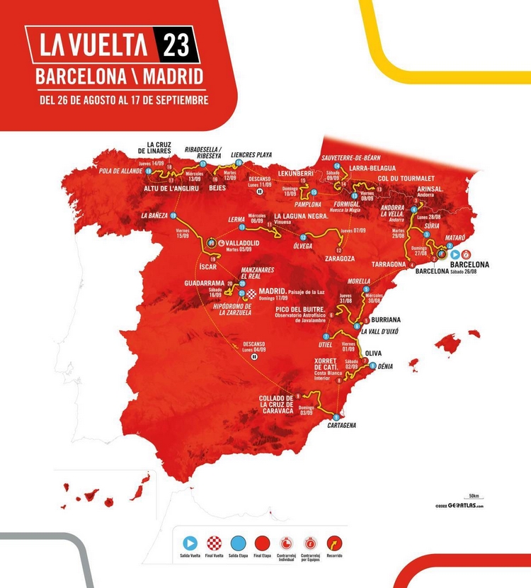 Vuelta 2023 - Recorrido