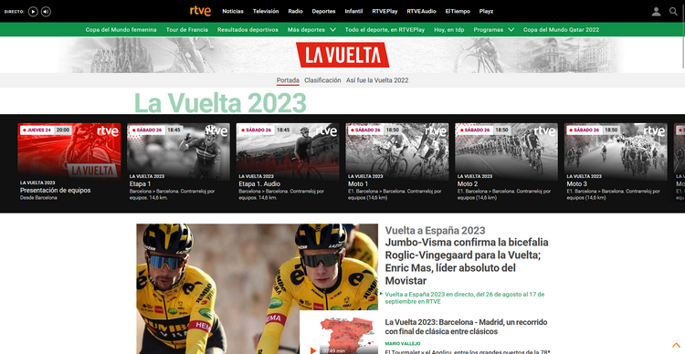 Vuelta en RTVE