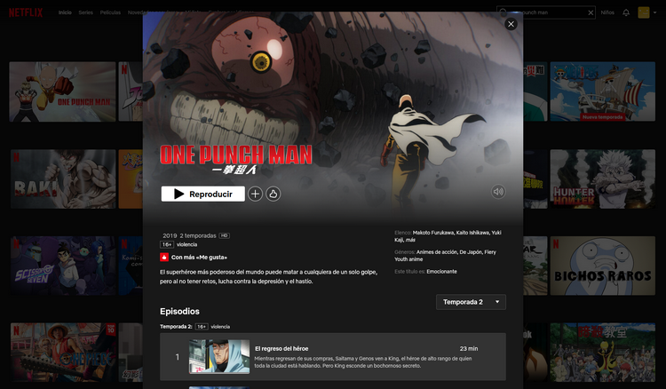 One Punch Man en Netflix