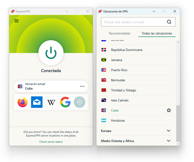 ExpressVPN - Cuba