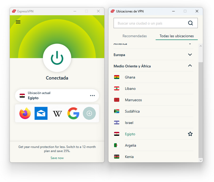 ExpressVPN - Egipto