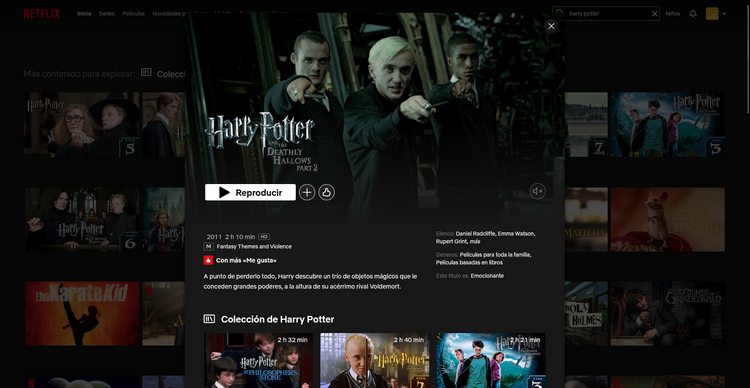 Harry Potter en Netflix