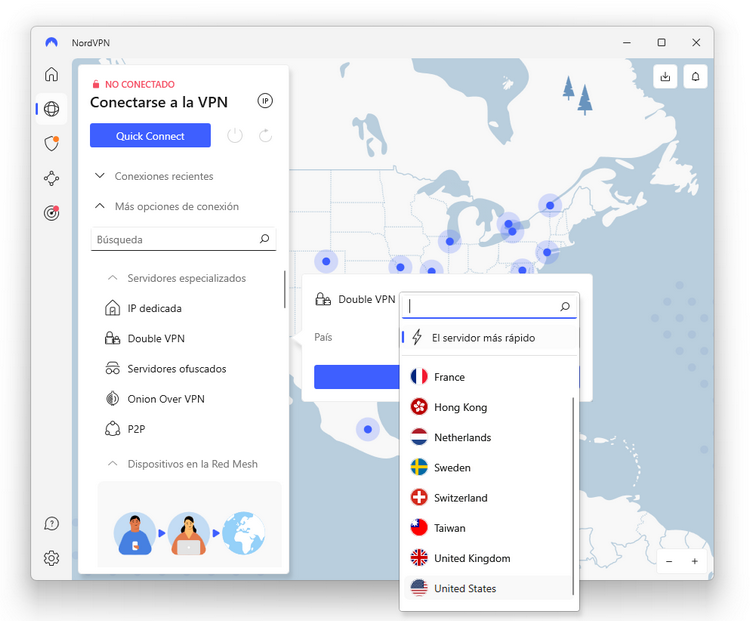 NordVPN - Doble VPN