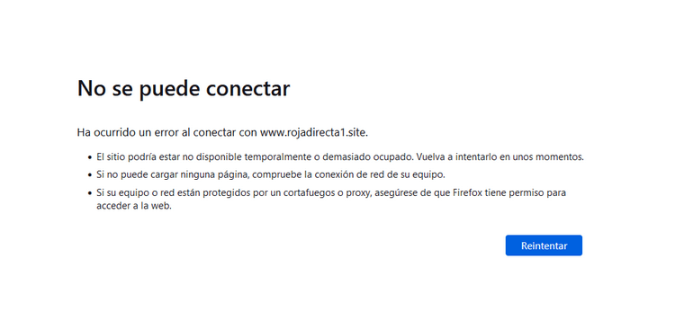 Rojadirecta bloqueado